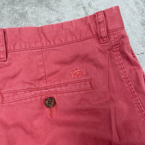 Southern Tide Mens Red Cotton-Modal Blend Shorts W35 6439 - Picture 3 of 8